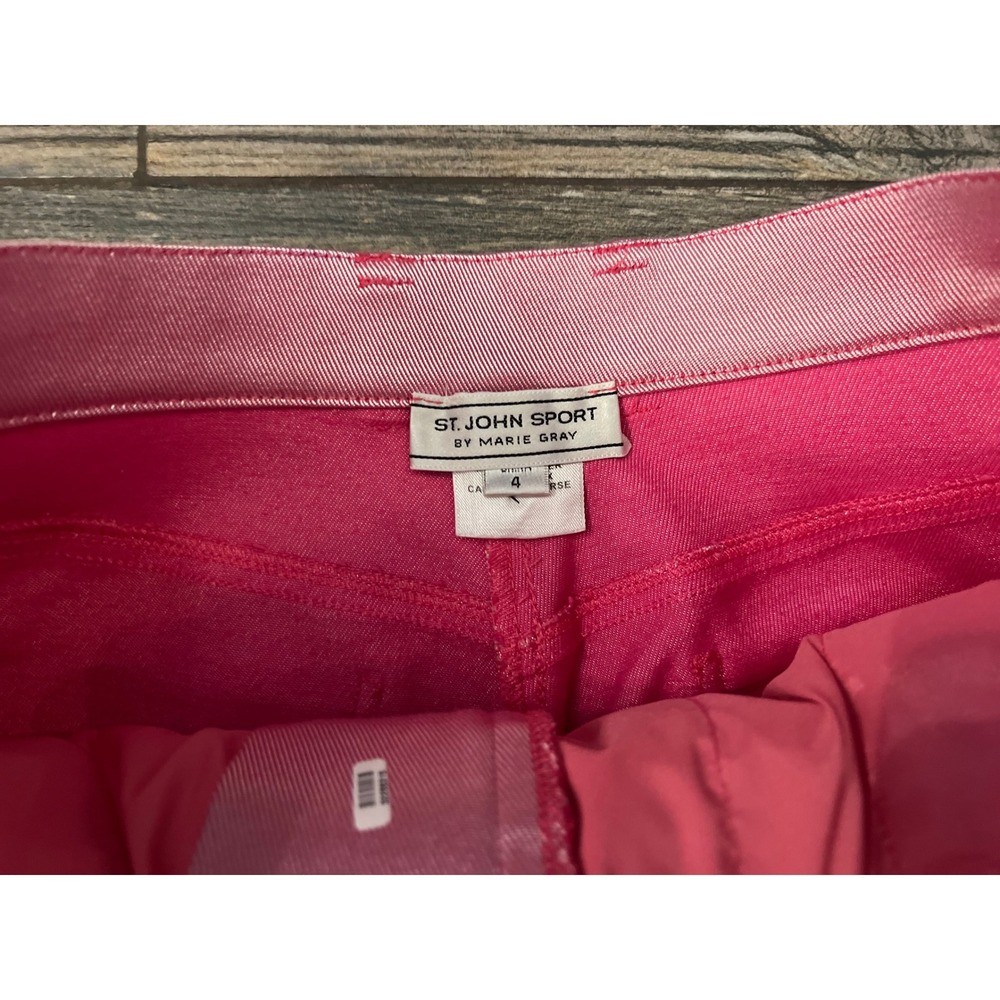 Pink Straight Leg Women's Pants - Classic Everyday Style - Picture 6 of 9
